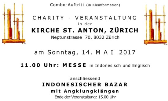 Angklung-Konzert Kirche St. Anton Zürich